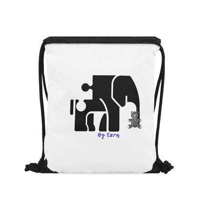 Support Autism New Style Black Gym Drawstring Bag