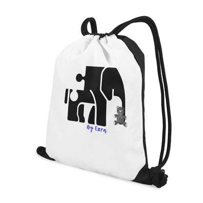 Support Autism New Style Black Gym Drawstring Bag