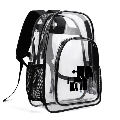 Large 17 Inch Clear Bag PVC See Through Transparent School Backpack