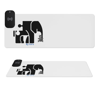 Wireless Charging PU Leather Smooth Desk Pad Gaming Mouse Pad