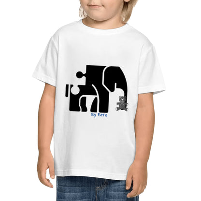 By Ezra Kids Cotton Print T-Shirt